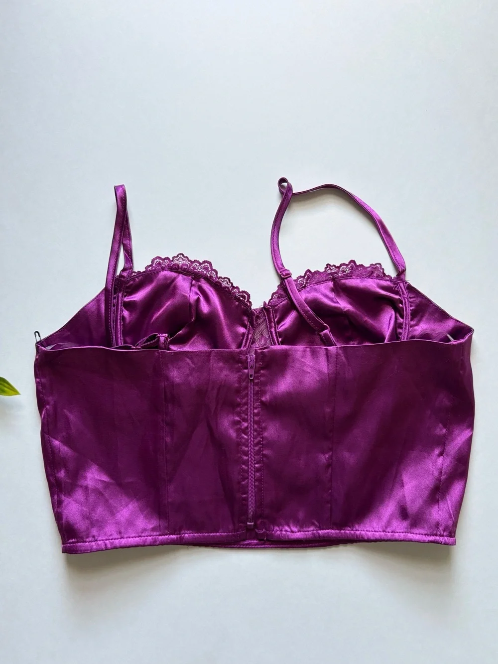 NWOT women’s self esteem purple corset